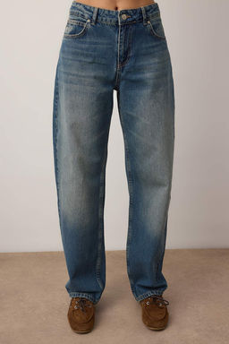 TRENDYOLMILLA Antrasit Premium Dusuk Bel Skater Baggy Jeans TWOSS25JE00173  фото 12