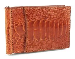 Зажим для купюр из кожи страуса