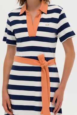 Женское темно-синее трикотажное платье Неожиданная скидка в корзине - U.s. polo assn фото 6