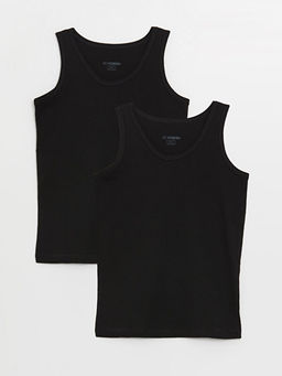 Bisiklet Yaka Basic Erkek ?ocuk Atlet 2li