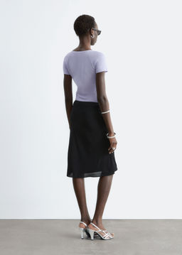 Falda lencera hasta la rodilla - H&m фото 6