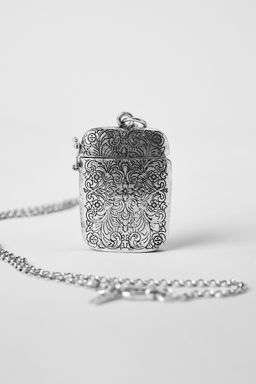 LONG ENGRAVED BOX NECKLACE KATE MOSS X ZARA  фото 3