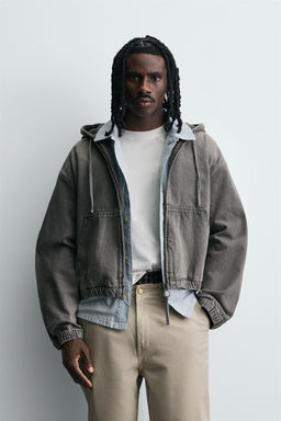 WASHED HOODED JACKET - Zara фото 2