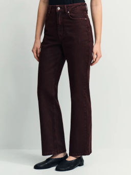 Джинсы straight с высокой посадкой регулярной длины / Zarina