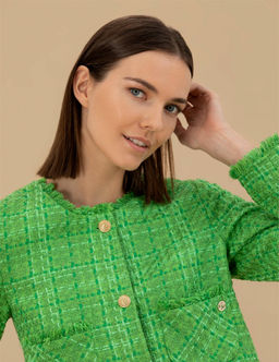 Bisiklet Yaka Crop T_vit Ceket - Pierre cardin фото 2