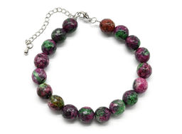 Браслет из цоизита имитация шарик гр.10мм