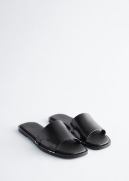 Sandalias de piel con detalles met?licos