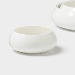 Салатники Magistro OliveQueen, 1500/800/450 мл, набор 3 шт, фарфор, белые