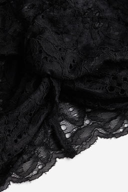 Top cropped de encaje con detalle girado - H&m фото 2