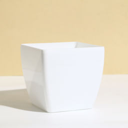 Цена за 2 шт. Кашпо для цветов, 15×15 см, 2.5 л, пластик, белое