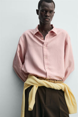 CAMISA FLUIDA RAYAS / Rosa - Zara фото 6