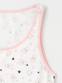 Bisiklet Yaka Bask?l? K?z ?ocuk Atlet 2li - Waikiki фото 3