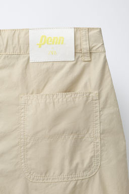 BERMUDA POPEL?N PINZAS PENN  / Beige claro - Zara фото 4