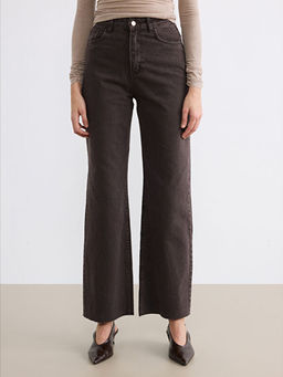 Wideleg Kad?n Jean Pantolon