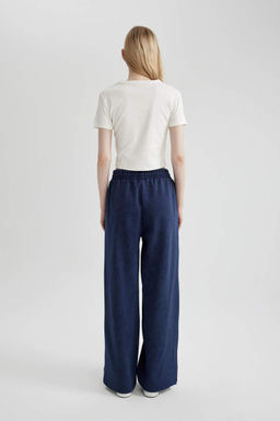 Моющиеся спортивные штаны с широкими штанинами и эффектом потертостей - Defacto фото 8