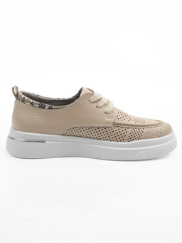 03-C929-2A BEIGE Полуботинки летние женские (натуральная кожа)
