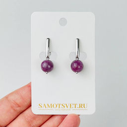 Серьги из Рубина