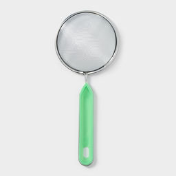 Цена за 3 шт. Сито для просеивания с ручкой Доляна «Хозяюшка», d=10 см, зелёное