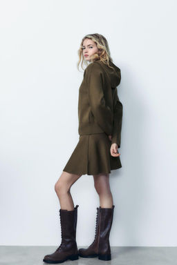 PLAIN KNIT HOODIE - Zara фото 4