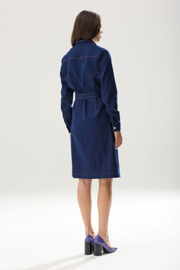 Платье Lars Style 831 джинсовый