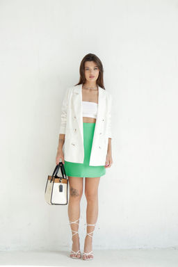 Мини-юбка зелёная - Martichelli фото 5