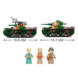Конструктор Армия Sluban «Танк», 2 варианта сборки, 563 детали