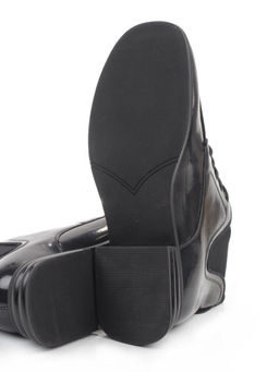 01-M43-22 BLACK Ботинки демисезонные женские (натуральная кожа, байка)