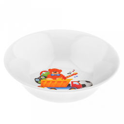 Салатник фарфоровый "Любимые игрушки" 360мл, д14,5см, h4,5см, круглый (Россия)