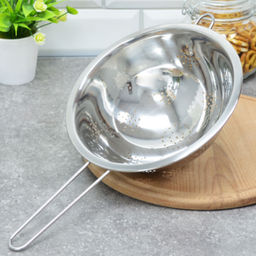 5100-22-22 Дуршлаг с ручкой 22см нерж.(х48) - Mayer&boch фото 2