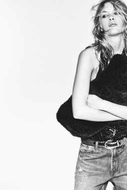 FAUX FUR TOTE BAG - Zara фото 2