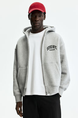 Chaqueta sudadera con estampado Oversized Fit - H&m фото 4