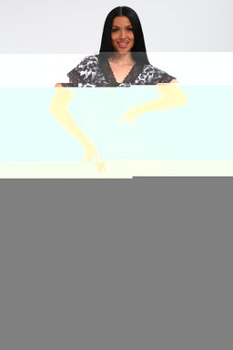 Туника женская из вискозы из вискозы Олеся серый леопард