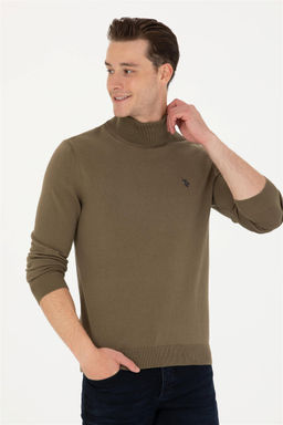 U. S. Polo Assn Мужской базовый свитер цвета хаки - U.s. polo assn фото 8