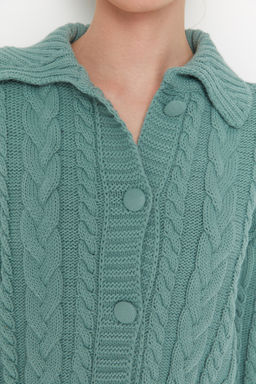 TRENDYOLMILLA Tas Crop Polo Yaka Triko H?rka TWOAW22HI0448  фото 4