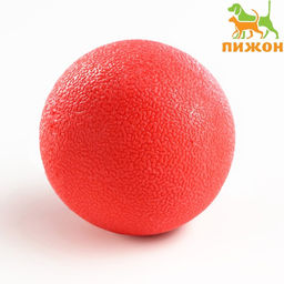 Игрушка Цельнолитой шар большой, 5 см, каучук, красный