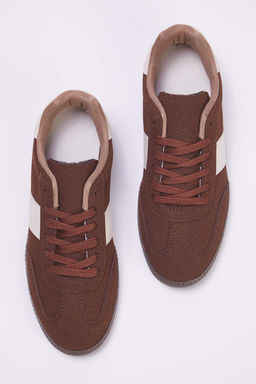 Teen Kahverengi Retro Bagc?kl? Suet Kad?n Spor Ayakkab? TAKAW26SN00011 - Trendyolmilla фото 3