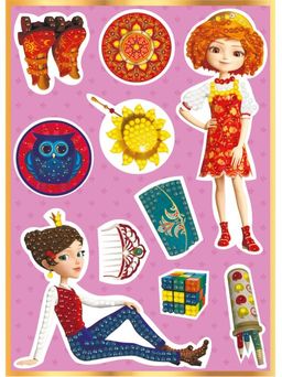 Кристальная (алмазная) мозаика ФРЕЯ TSR-105 наклейки Дарья и Варя 14 х 19.5 см