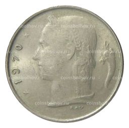 Монета 1 франк 1970 года Бельгия Надпись на фламандском (BELGIE)