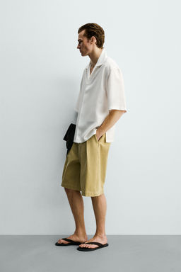 CAMISA FLUIDA RELAXED FIT / Blanco roto - Zara фото 4