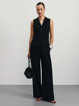 Прилегающий жилет с вискозой в составе / Zarina фото 2