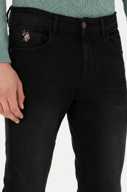 Брюки джинсовые U. S. Polo Assn темно-серые из хлопка - U.s. polo assn фото 20