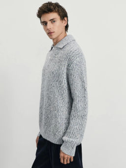 Джемпер с воротником с добавлением шерсти / Zarina