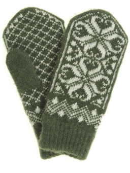 Варежки женские "Паук" без рисунка на резинке ПП 3204-16