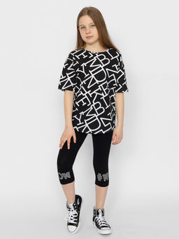 CRB wear/CSJG 70391-22-378 Бриджи для девочки,черный/Ex.Cherubino