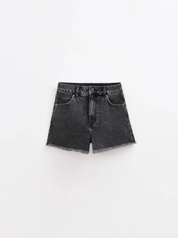 CONTE CON-756 Чёрные джинсовые шорты из eco-friendly денима с бахромой black - Conte elegant фото 7