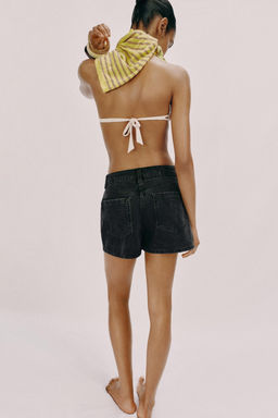 FALDA PANTAL?N Z1975 DENIM CRUZADA / Negro - Zara фото 4