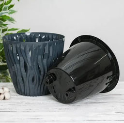 Кашпо 1,6л Вдохновение арт. КШ-5402,5737,5406,5401,5660,8645,5400,8633,5403,5408,4072,8645,5737... - Полимербыт фото 3