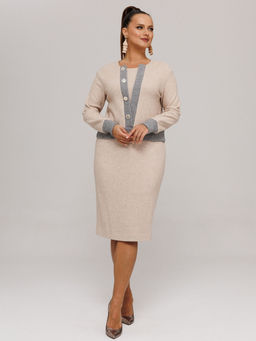 Костюм Galean Style 996 беж с серым
