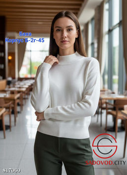 Джемпер женский однотонный - Bruno фото 4