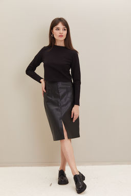 Топ женский трикотажный T-lab TL-BK-009-черный.стрейч  фото 5